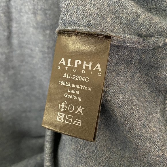 Alpha Studio Men's Wool Sweater - Picture 5 of 6
